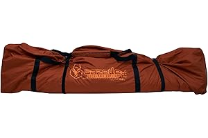 Gazelle Tents™ GA110 T4 Plus/T8 Water-Resistant Duffle Bag, 600D Oversized Duffle Bag, Padded Straps, Sealed Seams, External Stake Pouch, Zipper Cover, Sedona