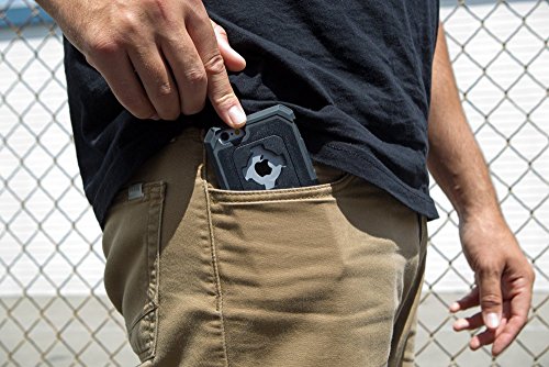 Rokform iPhone 6/6s Rugged Series Military Grade Magnetic Protective Phone Case with twist lock & universal magnetic car mount (Black/Gun Metal) 302243