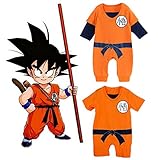 Intrans Baby Boy One Piece Dragon Son Goku Go Ku Ball Orange Cartoon Costume Romper Onesie Suit