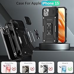 UKLCCU Case for iPhone 15 Phone Case Black iPhone