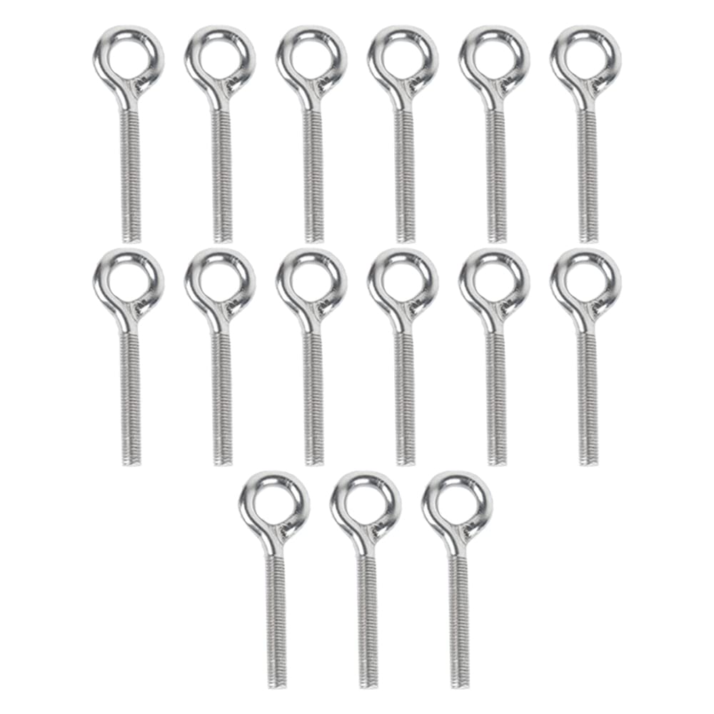 15 Pcs M4 Eye Bolts Ring Hand Tightening 0Screw M4 Eye Screw for Home Office Hotel Forestry Machiner