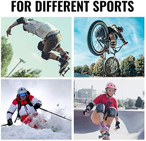 Adjustable knee and elbow pads for skating and biking, priced at $21.99.