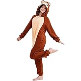 Joyxiam Unisex Adult Animal Onesie One Piece Pajamas Halloween Costume Sleepwear Cosplay Christmas Women Men