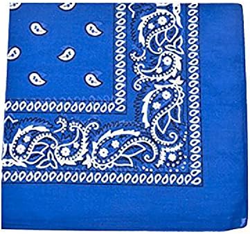 Paisley 100% Polyester Unisex Bandanas - 5 Pack