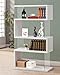 Coaster Home Furnishings Emelle 63-inch 4-Shelf Glass Panel Bookshelf White 800300