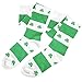 Rhode Island Novelty Shamrock Knee Socks, White/Green, One Size Fits Most
