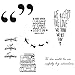Books & Quotes Temporary Tattoo Pack (Set of 10)
