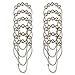 Amazer Decorative Shower Curtain Hooks, Shower Curtain Hooks Rust Proof Stainless Steel Shower Curtain Hooks, Shower Hooks for Shower Curtain Bathroom 12PCS, Matte Nickel