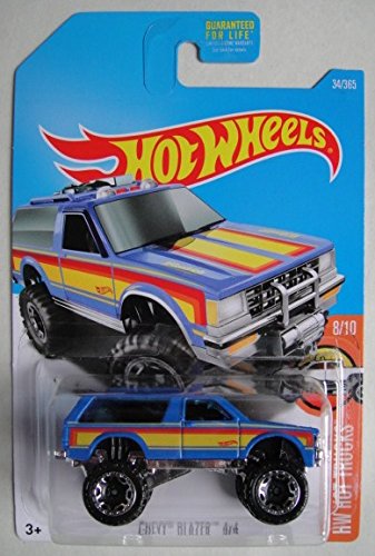 Hot Wheels 2017 HW Hot Trucks Chevy Blazer 4X4 34/365, Blue