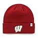 Wisconsin Badgers Red Raised Cuff Knit