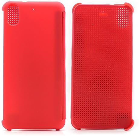 FOME Cases Series HTC Dot View Premium Flip Shell Case Cover for HTC 626 Red