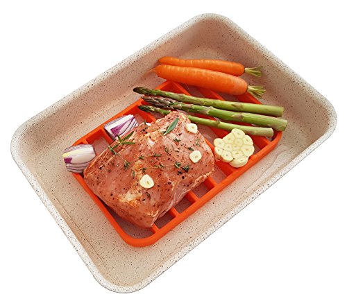 Roasting Rack for Pan - Oven Rack | Cooking Rack for Oven Use - Roast Rack Nonstick - Orange by STAN BOUTIQUE