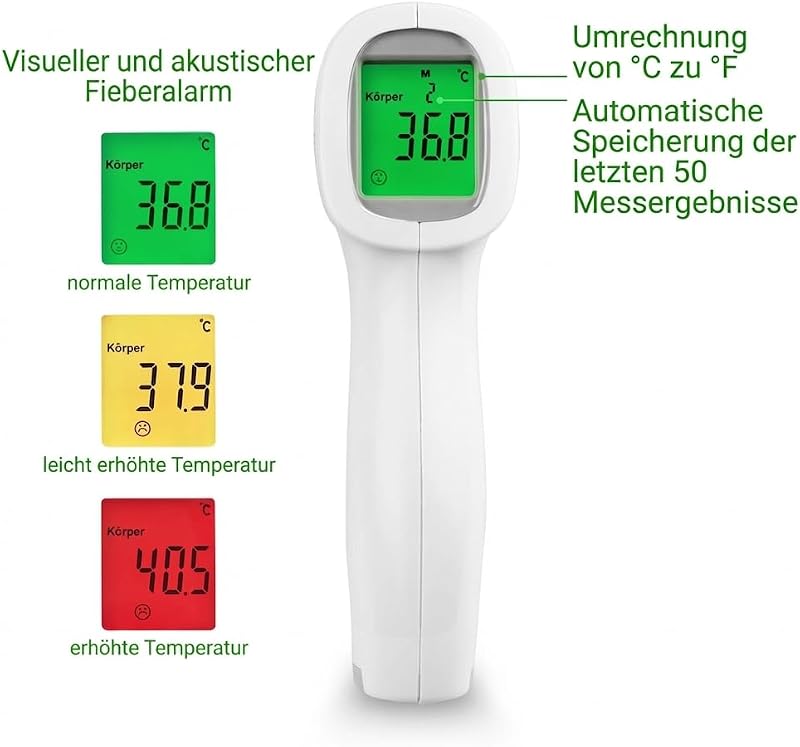 TM A79 Infrarot Thermometer, Fieberthermometer kontaktlos digital