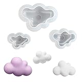 HiParty 3Pcs/Set 3D Cloud Shape Chocolate Silicone