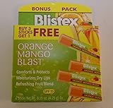 Blistex Orange Mango Blast Lip Protectant Sunscreen Bonus Pack Orange Mango Blast Buy 3 Sticks Get 1 Free