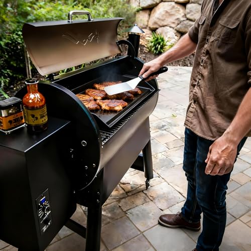BBQ Future Universal Cast Iron Griddle for Gas Grill with Spatula Set, 23" x 16" Pre-Seasoned Nonstick Griddle Insert Large BBQ Flat Top Plate for All Gas/Electric Grill, Stove Top and More