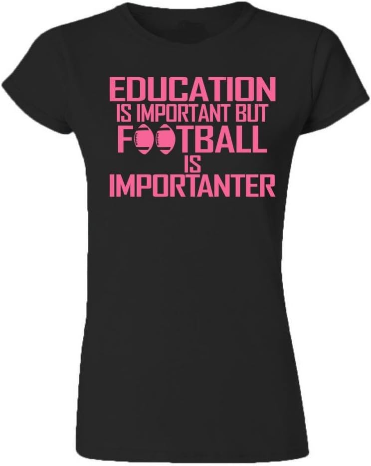 Rock Scythe Juniors Education is Important But Football is Importaner Funny American Football T-Shirt