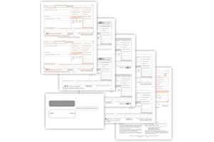 DUTYMARK W2 Forms 2025 with Envelopes, 6 Part W2 Tax Forms for 25 Employees IRS Compatible Laser Forms with 3 W3s, Works with Quick books in Other Software - Includes 25 Self-Seal Envelopes