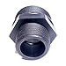 WKUP F002, 1 NPT Male to 3/4 GHT Male Adapter, Rubber O-Ring Included on NPT End (Pack of 2)