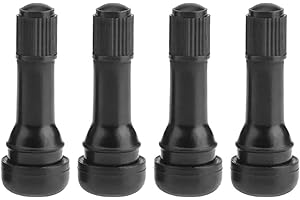 1pc/ 4pcs Black TR438 Snap-in Rubber Tubeless Tire Car Wheel Tyre Valves with Dust Caps Car Accessories