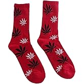 Floating Weed Leaf Crew Socks