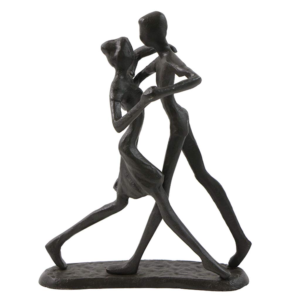 Passionate Dancing Sculpture Art Iron Statue Romantic Metal