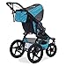 BOB Revolution PRO Jogging Stroller - Up to 75 Pounds - UPF 50+ Canopy - Easy Fold - Adjustable Handlebar with Hand Brake , Lagoon