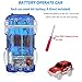 Car Track,Light Up Tracks Car(2-Pack) Glow in The Dark Racing Track Accessories Compatible Most Tracks,Boys & Girls (style2: red +Blue)