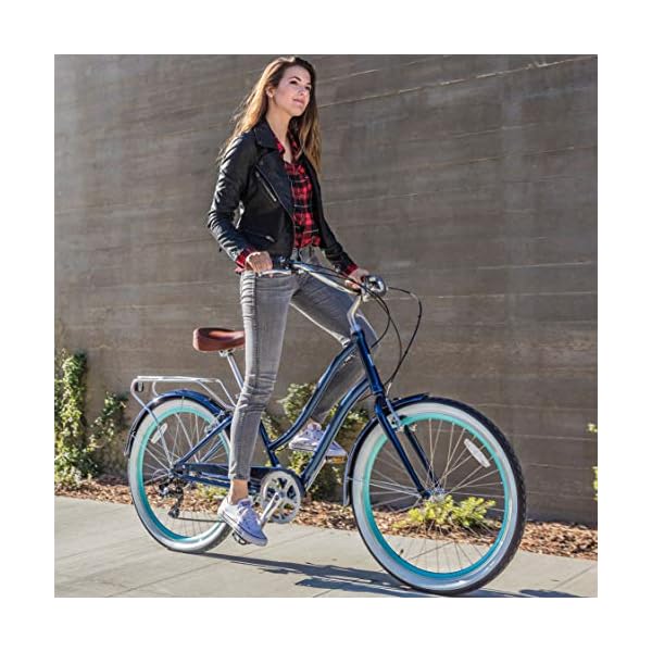 sixthreezero EVRYjourney Women’s Hybrid Alloy Beach Cruiser Bicycle OR