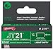 Arrow Fastener 214 2 Pack 1/4in. JT21 Light Duty Staple, 1,000 staples per Pack