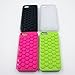 iAnko Cute Decompression Bubble Wrap Shell Puchi Puchi Soft Silicone Phone Case for Apple Iphone 5 5s (black)