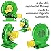 B-Air Koala KP-1200 1 HP Air Blower | Powerful Bounce House Blower Fan for Large Inflatable Bounce House, Bouncy Castle and Slides , Green