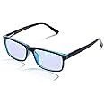 VMJFBJ Blue Light Glasses For Women/Men Computer Reading Gaming Glasses Improve Sleep Reduce Eye Strain Gift Package Blue