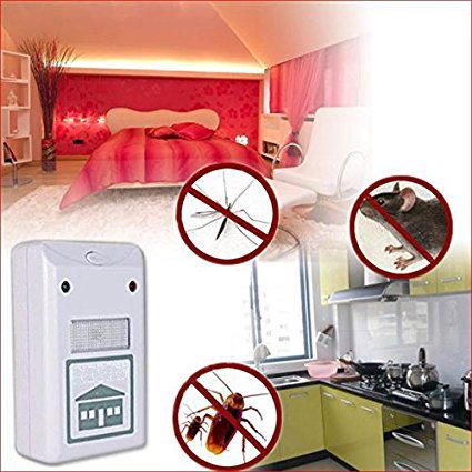 Ultrasonic Pest Repeller Repellent 2018 Electronic Ultrasound Pest Control Repellents, Plug in Insect Repellent, Bug Repellent for Mosquito, Mice, Rat, Bedbug, Roach, Ant, Fly, Flea, Spider - Thumbnail 2