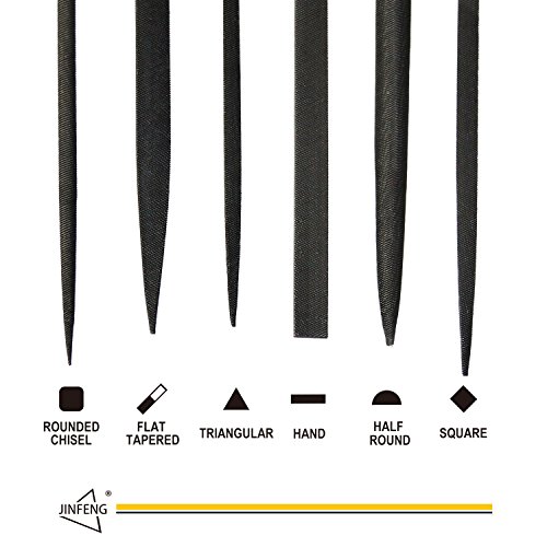 JinFeng Needle File Set(6 PIECE HIGH CARBON STEEL PRECISION)Hand Metal Tools
