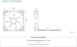 Scythe Kaze Flex 140mm Fan, PWM 300-1800RPM, Quiet