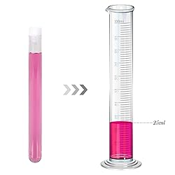SUPERLELE 48 Pack Plastic Test Tubes with