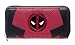 Marvel Comics Deadpool Juniors Suit Up Zip Around Wallet,Red & Black,One Size