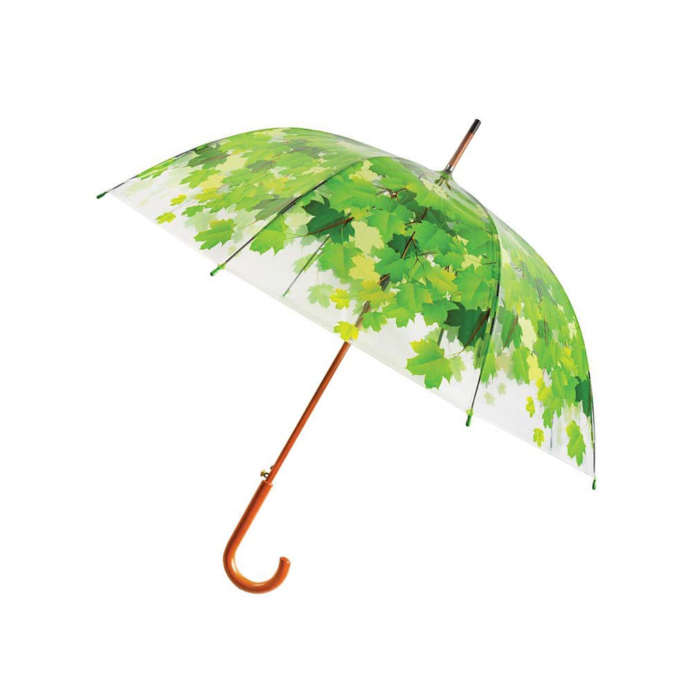 Esschert Design TP158 Tree Top Clear Umbrella, Green