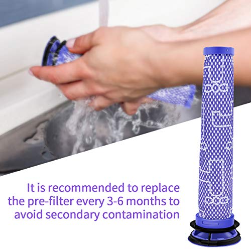 Keenstone® Akku Ersatzakku für Dyson V6. 3800 mAh Dyson V6 Li-Ionen Akku 595 650 770 880 DC58 DC59 DC61 DC62 Animal DC72 DC74 Handheld Serie 21.6V 3800 mAh - Geschenk+ 1pcs Filter