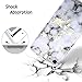 Dailylux iPod Touch 6 Case,iPod Touch 5 Case,iPod Touch 7 Case,Hard PC+ Soft TPU Edge Protection Ultra thin Shockproof Air Cushion Technology Cover for iPod Touch 5/6/7th Generation-White Marble