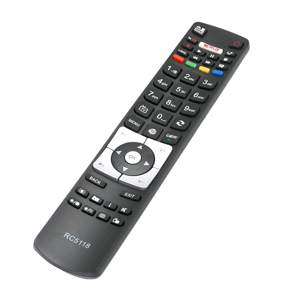 VINABTY RC5118 RC-5118 Replacement Remote Control for Hitachi TV 42HYT42U 22HBD06U 50HYT62U 24HE1510-W 50HYT62UH