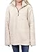 Nlife Women Winter Long Sleeve Sweatshirt Pullover Front Fuzzy Warm Fleece Hoodies Outwear Apricot