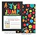 Set of 25 Kids Jumping Birthday Party invitations for Trampoline park Gravitopia jump zone big air party with envelopes