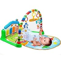 Life-Tandy Baby Kick and Gym Play Mat Lay & Play 3 in 1 Fitness Music And Lights Fun Piano Girl Boy