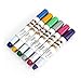 Pack of 6 Professional Waxy Hair Chalk Pens Metallic Glitter Hair Dye Non-Toxic Temporary Hair Color-No Mess Works on All Hair Color (Purple+Blue+Rose Red+Green+Silver+Gold)