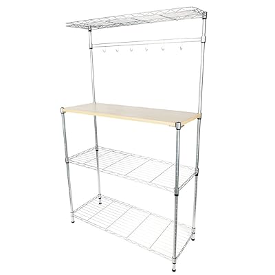Teeker Baker's Rack Microwave Stand Storage Organizer Kitchen Cart