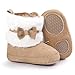Ecosin(TM) Baby Bowknot Keep Warm Soft Sole Snow Boots Crib Prewalker Shoes Toddler (0~6Month, Khaki)