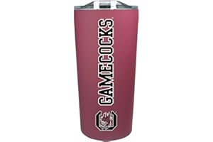 Campus Colors NCAA Stainless Steel Tumbler perfect for Gameday - 18 oz - Double Walled - Keeps Drinks Perfectly Insulated (South Carolina Gamecocks - Maroon)