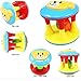 ULAKY 2pcs Baby Newborn Grasp Toy Jingle Rattle Rolling Ball Ring Hand Bell Gift